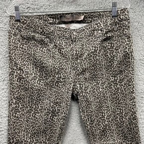 Paige Verdugo Leggings Size‎ 31 Jeans Leopard Print Stretchy Mid Rise Comfort - Picture 2 of 10